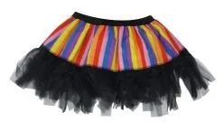 Ladies 12" Rainbow Striped LGBT Cyber Tutu Skirt Pride Fancy Dress -Halloween Shop apiwpxt92 32889.1647862835