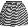 Ladies 15" Black & White Striped Full Circle Skater Skirt Burlesque Fancy Dress -Halloween Shop apix3gfmp 58334.1648045576