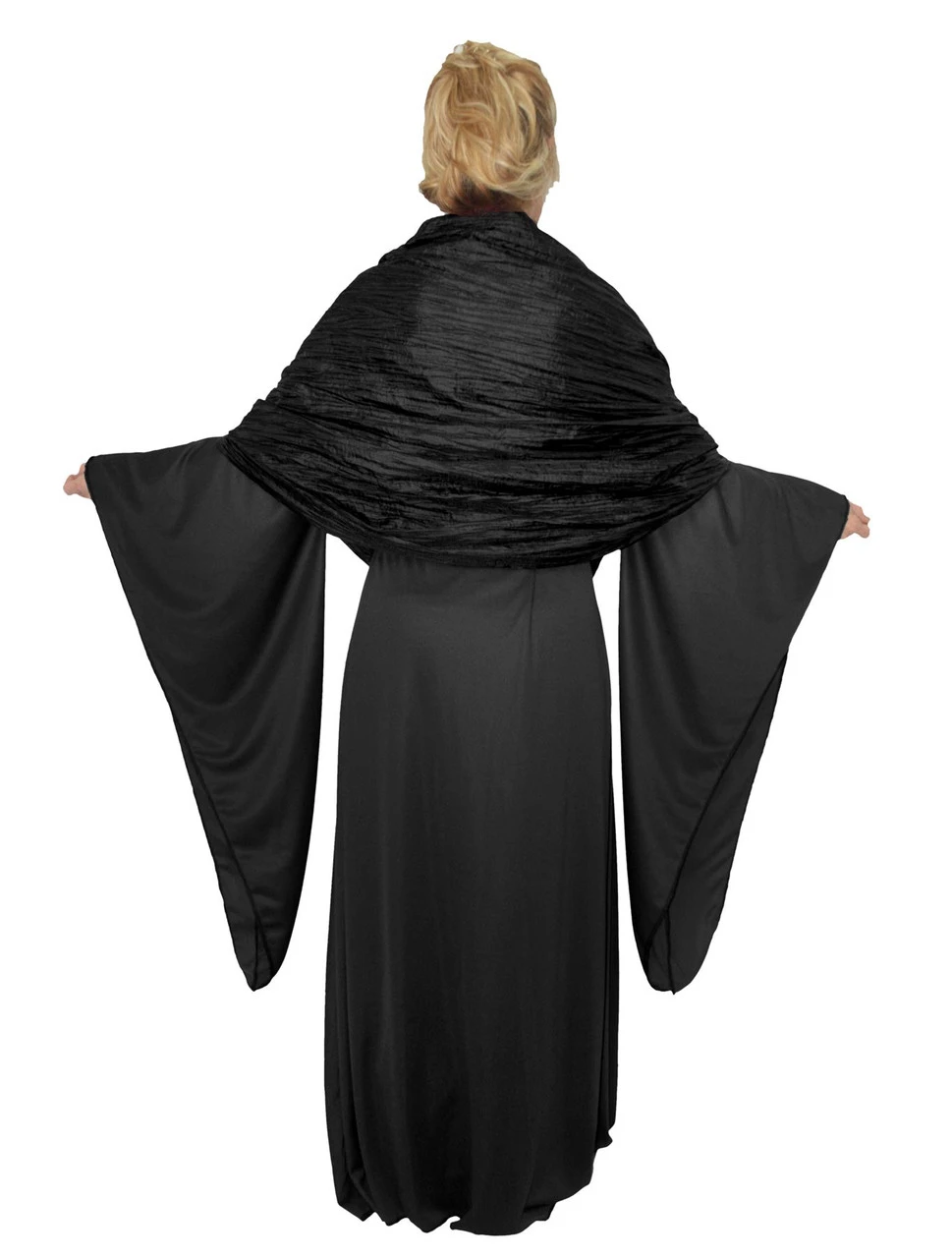 Ladies Deluxe Black Widow Dark Sorceress Scary Halloween Fancy Dress Costume 4 Ladies Deluxe Black Widow Dark Sorceress Scary Halloween Fancy Dress Costume - Image 2