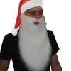 Adults Father Christmas Santa Hat & White Beard Xmas Fancy Dress Set -Halloween Shop apiziquuj 66554.1629806545