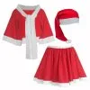 Childs Little Miss Christmas Skirt Shawl & Santa Hat Xmas Festive Fancy Dress Costume [2 Sizes] -Halloween Shop b0afc049 5830 43ff b93f af622f98324c 69294.1665153809