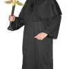 Adults Plague Doctor Mask Top Hat Mantle & Robes Halloween Fancy Dress Costume