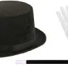 Adults Top Hat Magic Wand & White Gloves Magician Fancy Dress Set -Halloween Shop c808466e 683d 4061 a4cb 607bb012d44f 17574.1674750876
