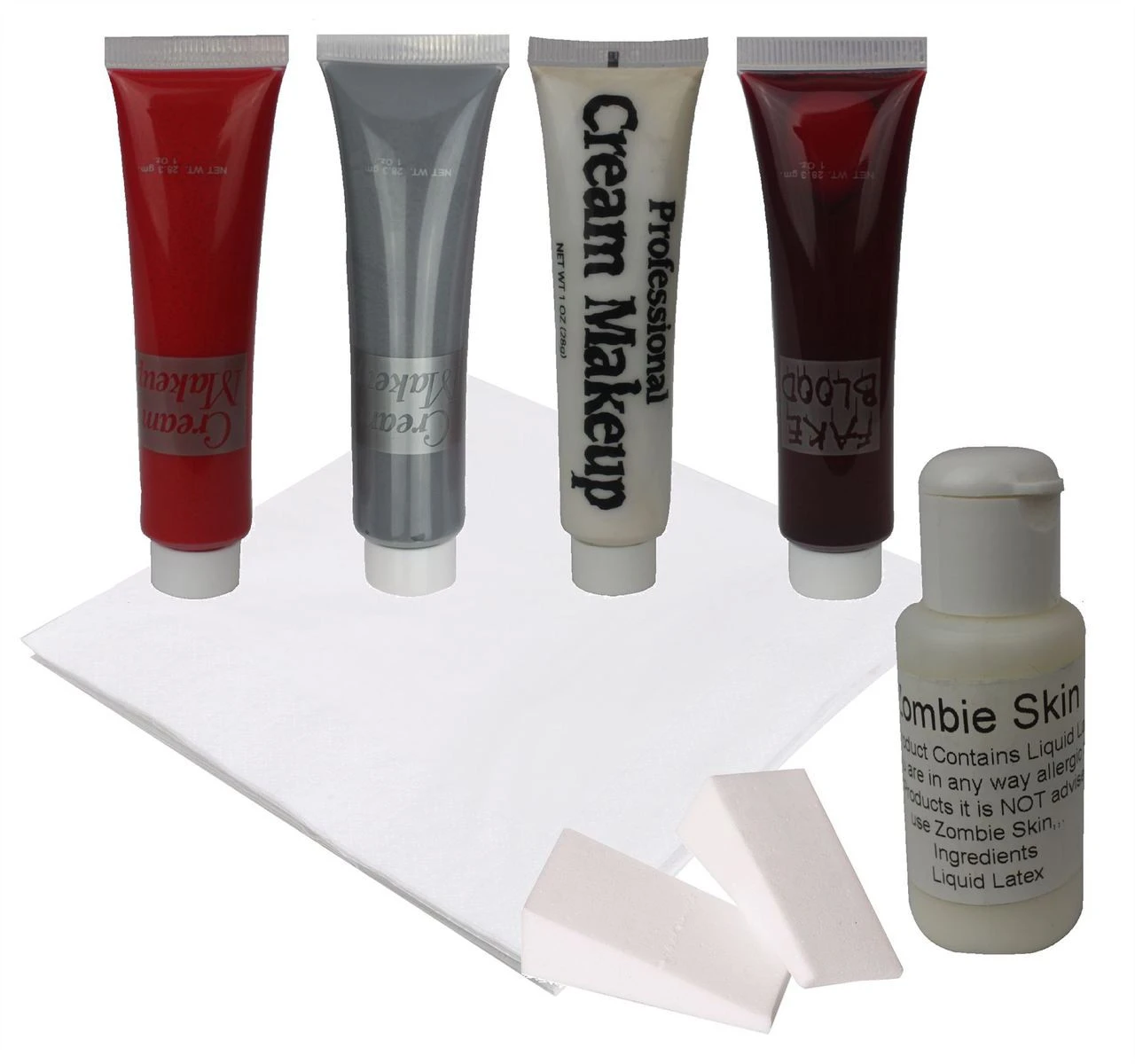 Slashed Throat Liquid Latex Set Hollywood Special Effects Halloween Make Up 4 Slashed Throat Liquid Latex Set Hollywood Special Effects Halloween Make Up - Image 2