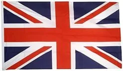 Union Jack Flag (5ft X 3ft) Polyester Double Stitched Seam Metal Eyelets