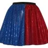 Ladies 15" Sequin Harley Quinn Harlequin Super Villain Fancy Dress Skater Skirt 1 Ladies 15" Sequin Harley Quinn Harlequin Super Villain Fancy Dress Skater Skirt -Halloween Shop cdbcd013 5fb4 4fce 987d 60480d247d39 66965.1652182266