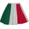 Ladies Emerald White Red 15" Skater Panel Skirt - White Band[Standard] -Halloween Shop cf5cd0a6 2117 4188 ae08 afe543d4f7f7 17313.1602679782