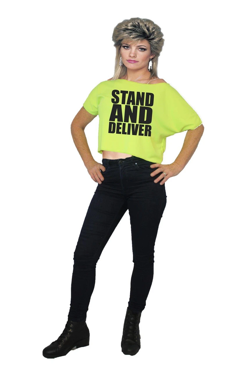 1980's 80's 1990's 90's Off The Shoulder Pop Icon & Movie TV Film Slogan Crop Top 19 1980's 80's 1990's 90's Off The Shoulder Pop Icon & Movie TV Film Slogan Crop Top - Image 17