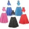 22 Inch Adults STAR ROCK AND ROLL 50s Full Circle Skirt & Scarf Set UK