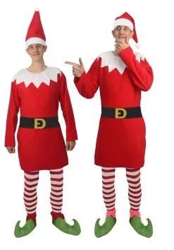 Adults Naughty Elf Santa's Shelf Helper Christmas Fancy Dress Costume