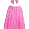 Ladies 22" Baby Pink & White Polka Dot Rock & Roll Skirt & Necktie Fancy Dress -Halloween Shop d57e7fe3 688f 4cb7 aa5c d706193a3d36 09635.1484314786