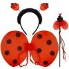 3 Piece Ladybird Wings & Headband Kit Lady Bug Insect World Book Day Fancy Dress