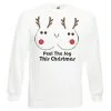 Unisex Christmas Jumper Feel The Warmth Rudolph Boobs Funny Sweatshirt