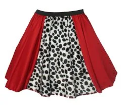 Adults Cruella Deville Dalmation Dog Snatcher Deville 15" Panel Skater Skirt & Shawl Fancy Dress -Halloween Shop e301c2ad b90b 44e6 a803 c872d5ebe101 32761.1627644358