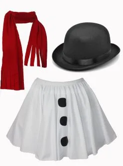 Kids White Snowgirl Snowman Snow Children Childrens Christmas Xmas Outfit Costume Red Scarf -Halloween Shop ea1f5d1e 7ae2 4c4f 9dc9 a2643ab7e9af 15403.1645098521