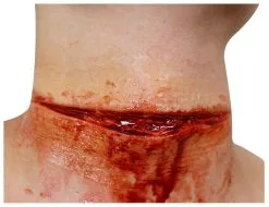 Slashed Throat Liquid Latex Set Hollywood Special Effects Halloween Make Up