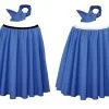 22" Royal Blue Rock N Roll Skirt & Neck Tie 1950's 50's Fancy Dress Costume -Halloween Shop ec2dd317 c685 40dc 8ad6 362ae8631b8c 83485.1646745102