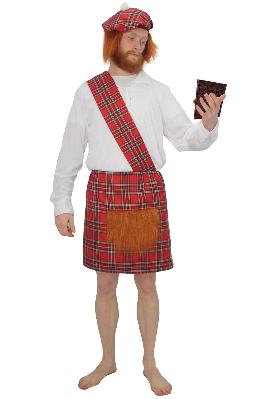 The Dragons Den Royal Stewart Scottish Tartan Red Kilt Fancy Dress Costume Set 5 The Dragons Den Royal Stewart Scottish Tartan Red Kilt Fancy Dress Costume Set - Image 3