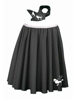 22" Length Poodle Skirt & Neck Tie 1950's Rock & Roll Fancy Dress [2 Sizes] -Halloween Shop efc4a5bf cd5b 4291 a0d3 b0e369f8136c 33104.1681810225