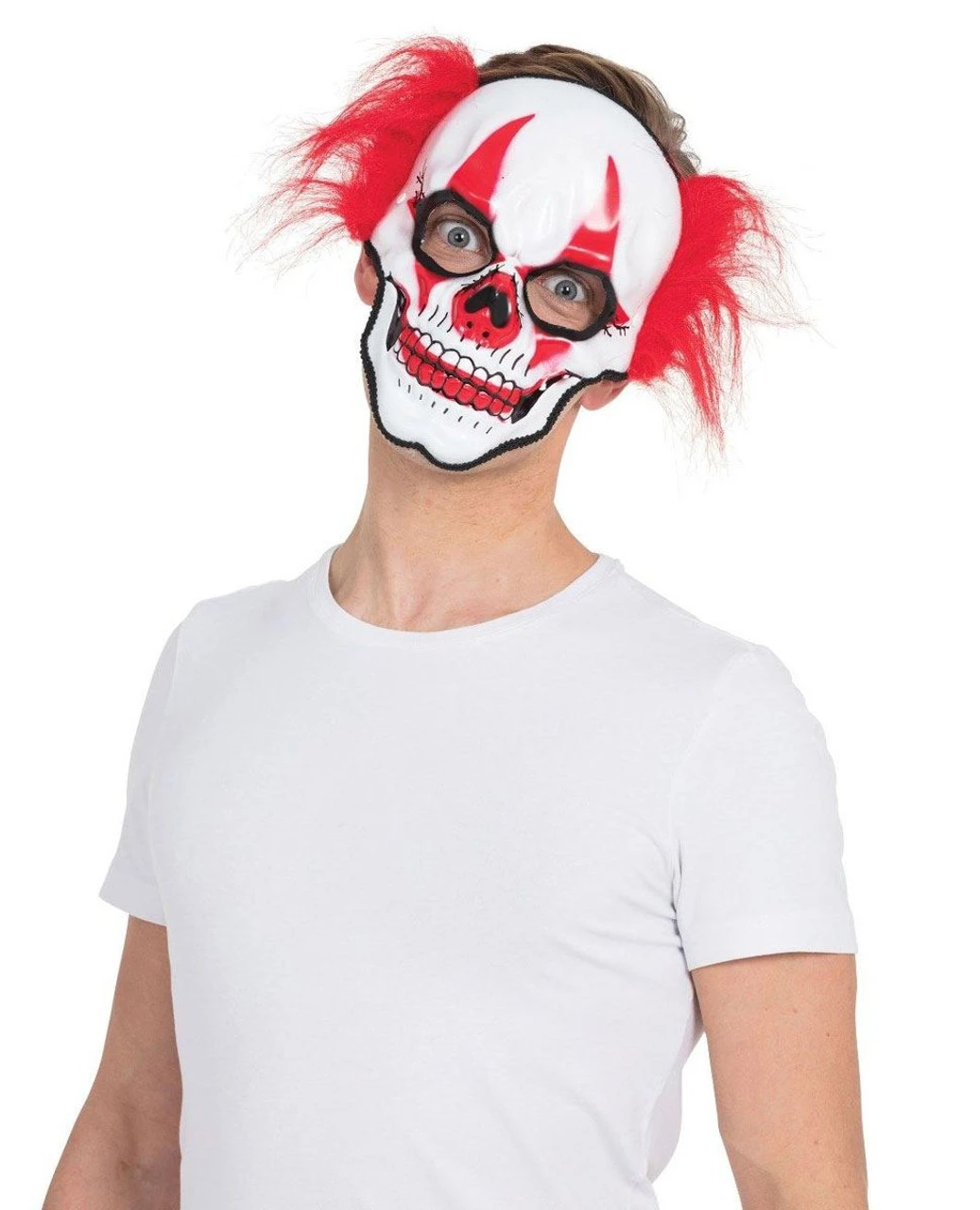 Adult Horror Crazy Clown Skull Mask Fancy Dress Halloween Accessory 3 Adult Horror Crazy Clown Skull Mask Fancy Dress Halloween Accessory