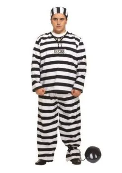 Adults Prisoner Convict Jail Chain Gang Stag Party Fancy Dress Costume [2Sizes] -Halloween Shop f73500b6 9236 4ee5 b509 b6812484f85c 26767.1662121090