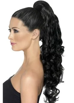 Divinity Hair Extentions, Curly Clip On, Black