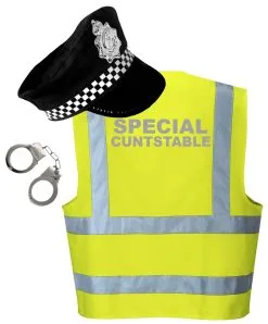 Adults Cuntstable Police Hat Hi Viz Vest & Handcuffs Stag Party Stag Night Fancy Dress Costume -Halloween Shop f8b5e393 e816 4000 860e 16a1b935eef6 71731.1680175028
