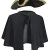Mens 1900's Mantle Cape & Tricorn Hat Poldark TV Series Fancy Dress Set -Halloween Shop f9999878 c969 4497 8fcc df33983524b9 36348.1667552107