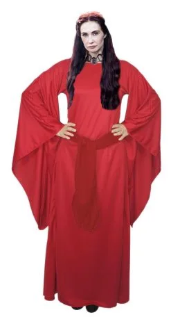 Womens Lady Melisandre Fancy Dress Red Woman Lord Of Light Witch Game Of Thrones Cosplay Costume
