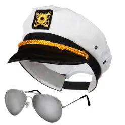 Police Captain Sargeant Sailor Captain Airline Pilot Peaked Hat & Glasses Fancy Dress Kit -Halloween Shop fbcda25e b5ea 48a8 86e1 7ef154ac2343 68490.1628692962
